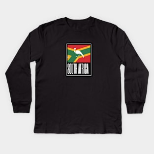 South Africa Country Symbols Kids Long Sleeve T-Shirt